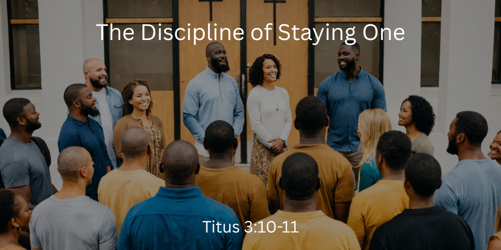 The Discipine of Staying One